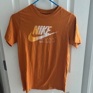 Nike Burnt Orange Tee with White Logo
